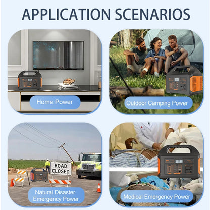 Gaiaray 300W 500W 460.8Wh Portable Power Station Solar Generator AC 110V Emergency Power Plant Power Bank for Home Camping RV