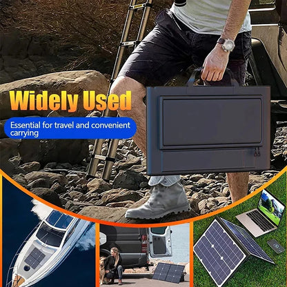 Solar Panel Kit Complete Outdoor 1000W Foldable Solar Power Station Portable Generator Charger 18V for Car Boat Caravan Camping