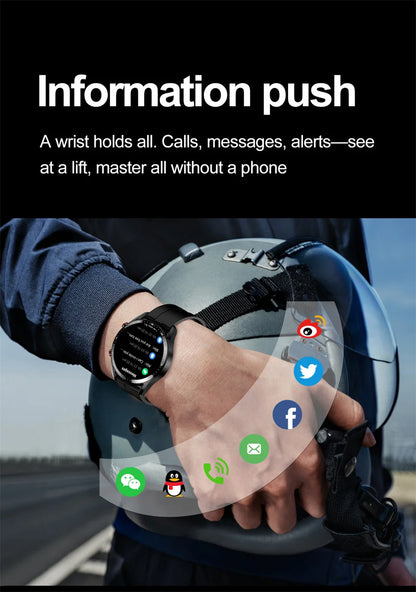 2025 New Business Smart Watch Men Bluetooth Call 1.53-inch AMOLED HD Display Multi-Sport Modes Heart Rate Monitor Smartwatch Man