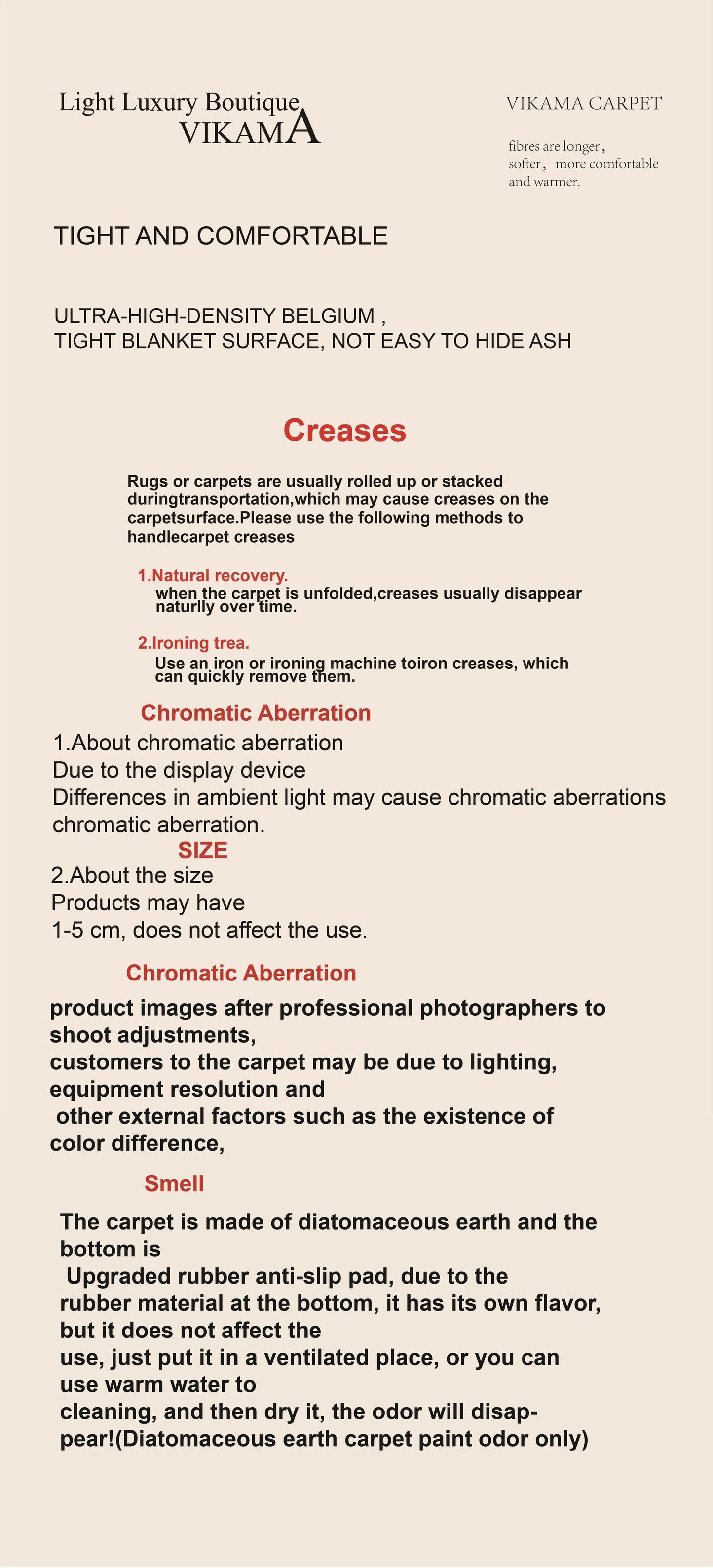 VIKAMA Flannel Carpet Modern Light Luxury Living Room Mat Bedroom Bedside Rug Simple Mat Large Rug Non-slip Washable Home Decor