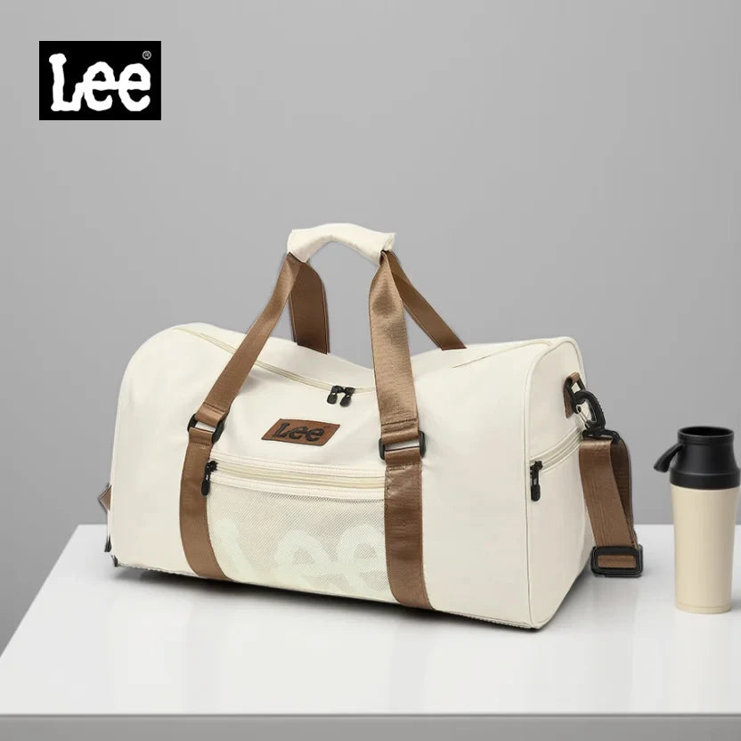 LEE Smart Gym Duffel Bag with Shoe Compartment Dry Wet Bag Men Women Waterproof Large Size Sport Training Luggage Travel Bag