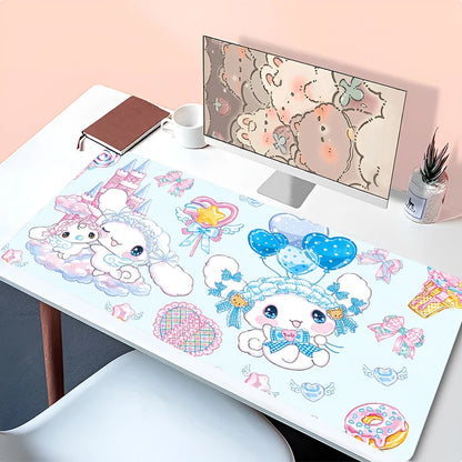Kawaii Mouse Pad Laptop Anime Gamer Cabinet Keyboard Rug Cute Cartoon C-cinnamoroll Desk Mat PC Gaming Mousepad For Girl Gifts