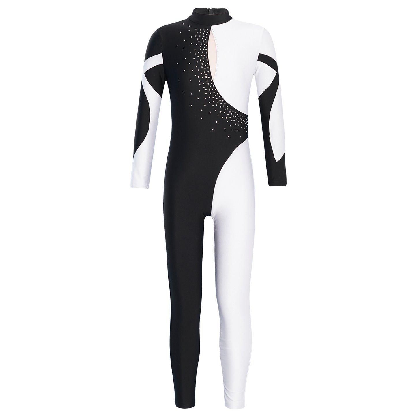Kids Girls Long Sleeve Gymnastics Leotard Bodysuit Teens Gymnastics Jumpsuit for Girl Children Ballet Dance Costume Dancewear