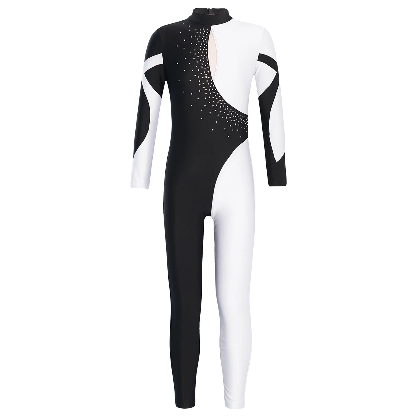 Kids Girls Long Sleeve Gymnastics Leotard Bodysuit Teens Gymnastics Jumpsuit for Girl Children Ballet Dance Costume Dancewear