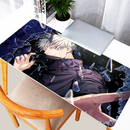 Mouse Pad Laptop Purple Japan Anime Gojo Mousepad XXL Non Slip Keyboard Rug PC J-jujutsu K-kaisen Extended Desk Mat For Boy Gift