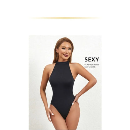 Women's SleevelessOuterwear withA Bottom Layer and Buckle for BodyShaping and Abdominal Compression One-piece T-shaped Shapewear