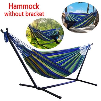 Outdoor Convenient Portable Canvas Hammock No Stand Multi-functional Practical Camping Sleep Swing Hanging Bed Garden Furniture