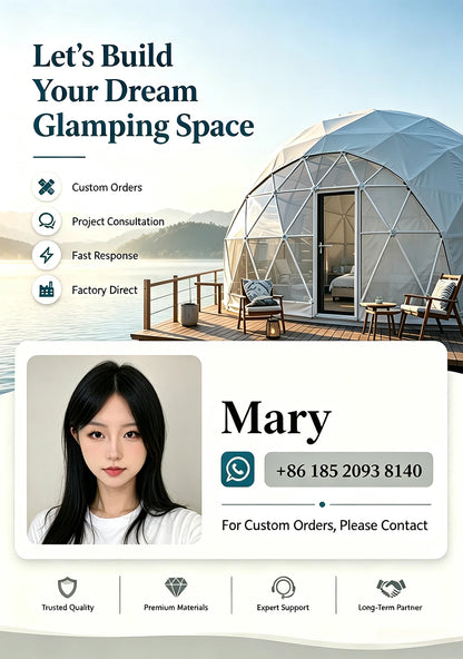 Geodesic Dome Tent Luxury Glamping Hotel Spherical Tent Waterproof UV‑Resistant Outdoor Resort Camping Accommodation
