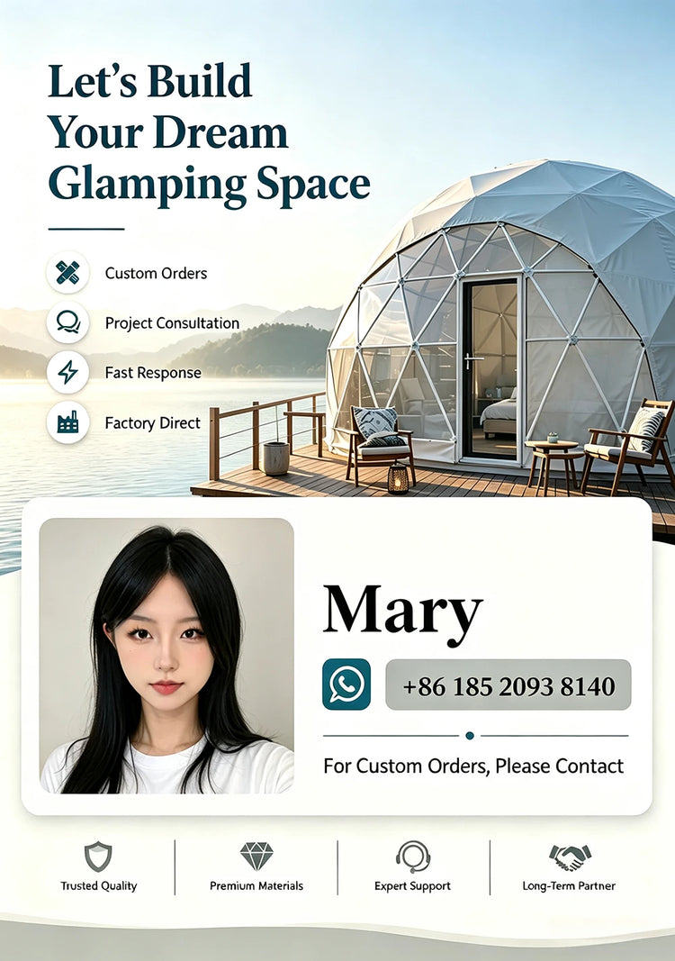 Geodesic Dome Tent Luxury Glamping Hotel Spherical Tent Waterproof UV‑Resistant Outdoor Resort Camping Accommodation