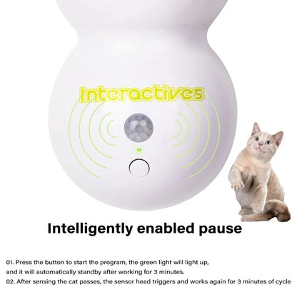 Homefish Intelligent Sensing Cat Toy Suction Cup Electric Self Entertaining And Entertaining Toy For Cats, Electric Charging