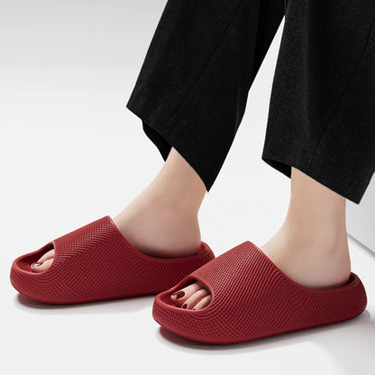 2026 Summer Thick Sole Eva Slippers Women Lightweight Soft Sole Non Slip Beach Sandals Woman Comfortable Platform Cloud Slides
