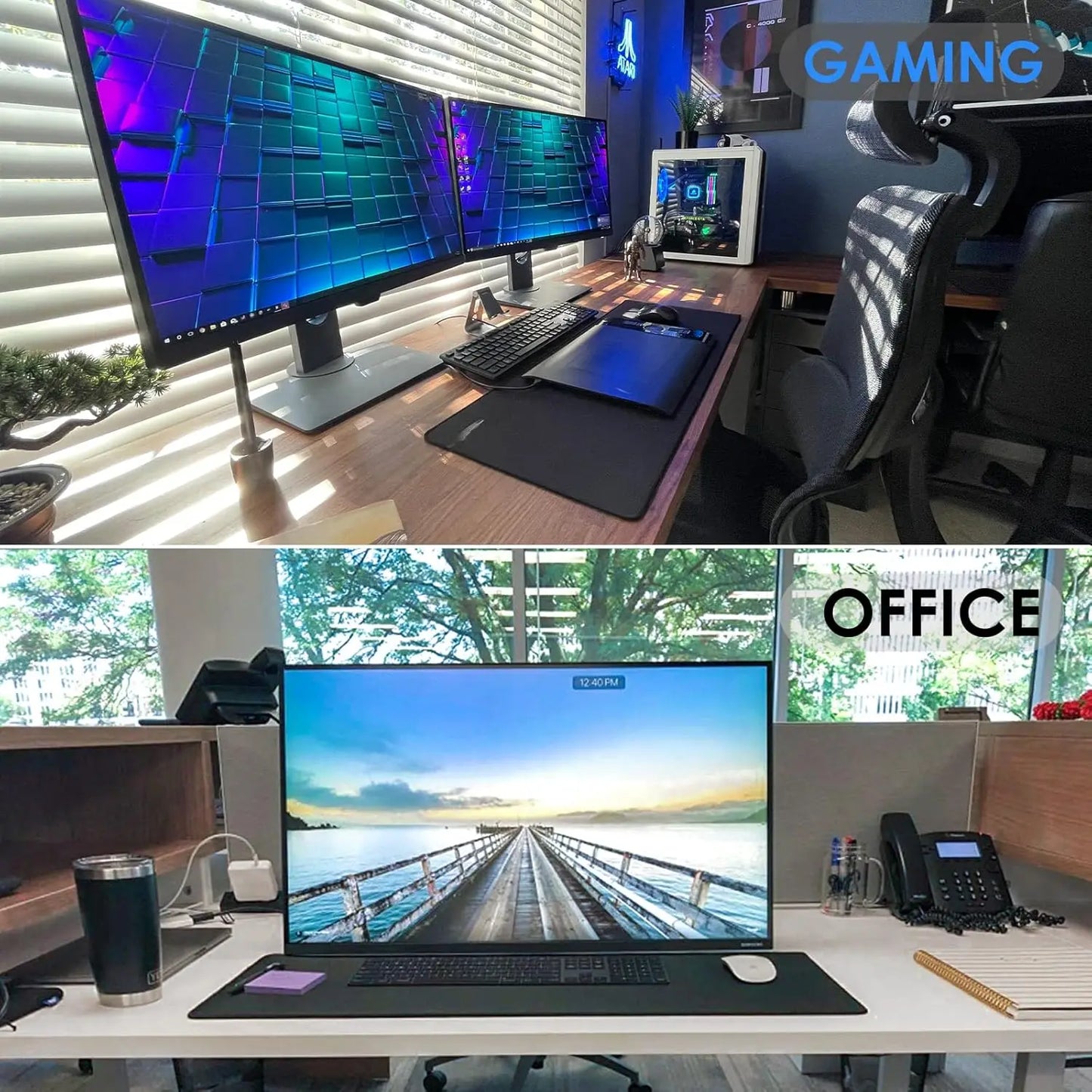 Mouse PadAutodesk Fus Table Desk Mat Large Mousepad with Stitched Edges Computer Rubber Base keyboard Extended Carpet gaming mat
