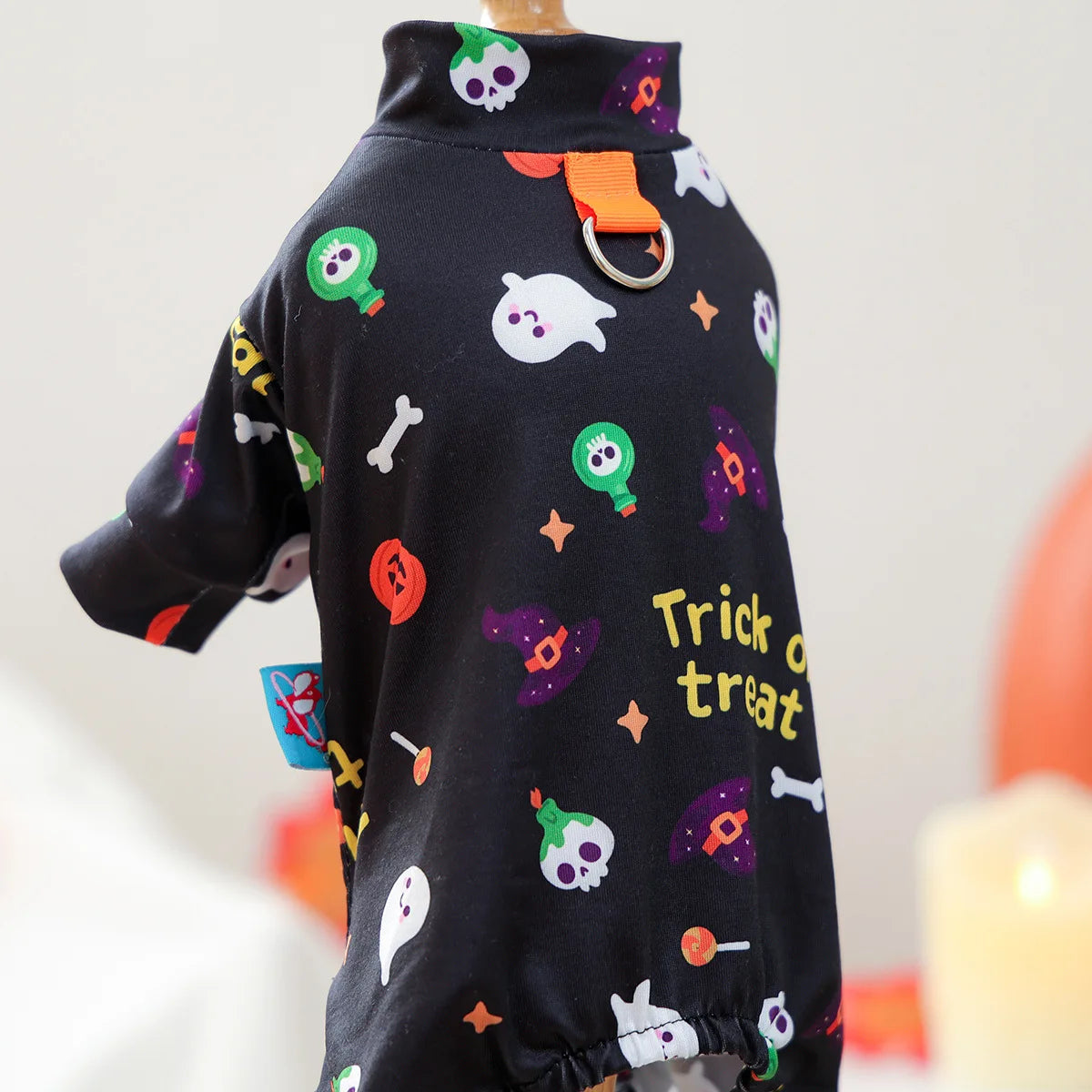 Girl Halloween Pajamas Apparel For Small Dogs Chest Closed Pet Indoor Home Wear Clothes Overall Tracksuit Chihuahua Yorkshire