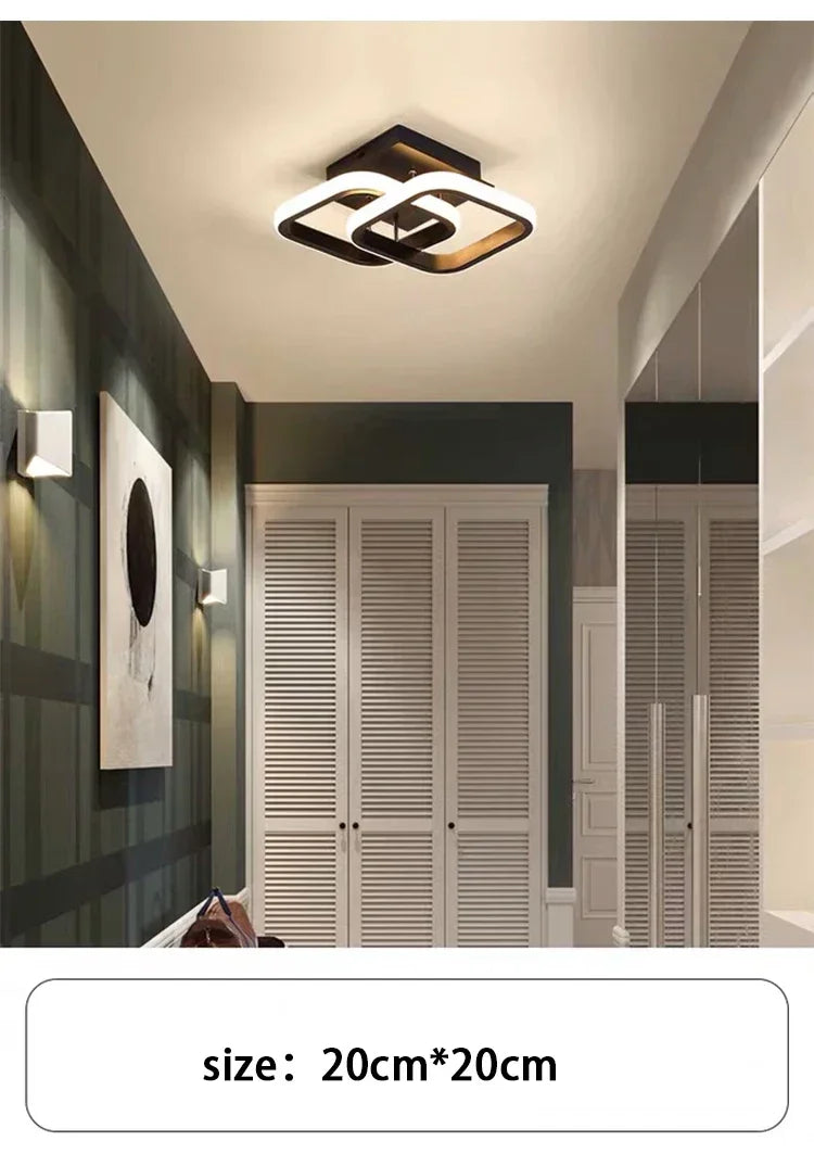 LED Strip Aisle Ceiling Lights Modern Minimalist Living Room Lamps For Balcony Entrance Staircase Home Decor corridor lamp