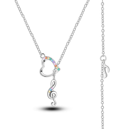 925 Sterling Silver Luminous Firefly Heart Shaped Zircon Pendant Necklace For Women Fashion Anniversary Birthday Jewelry Gifts