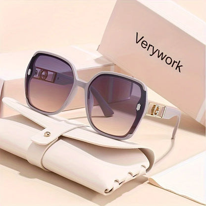 1PC Women's Classic Retro Square Fashion UV-Blocking Sunglasses High-End Eyewear Perfect Gift Choice