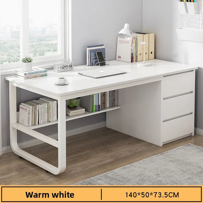 Multi-functional Desk Desktop Computer Desk Simple Home Desk Student Bedroom Bookshelf Integrated Writing Desk
