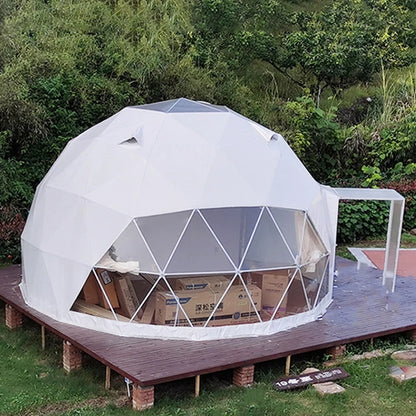 Geodesic Glass Dome Houseluxury Hotel Qlamping Tent Yurt Ball Tent Domes 9 M2
