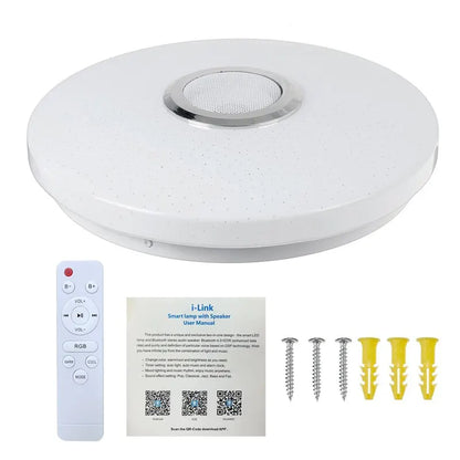 Modern Ceiling Lamps RGB Dimming Home Lighting APP Bluetooth Music Light 52W 36W Smart Ceiling Lights With Remote Control AC220V