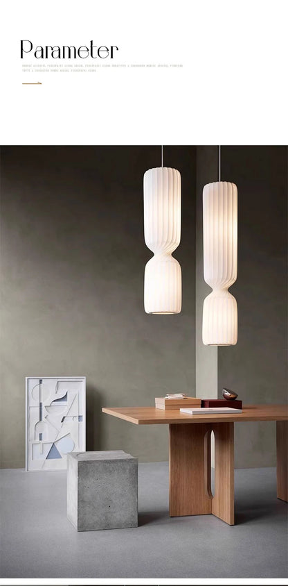 Nordic Fabric Creative Ceiling Hanging Lamps Living Room Chandelier Home Decoration Bedroom LED Pendant Lights Bedside Light