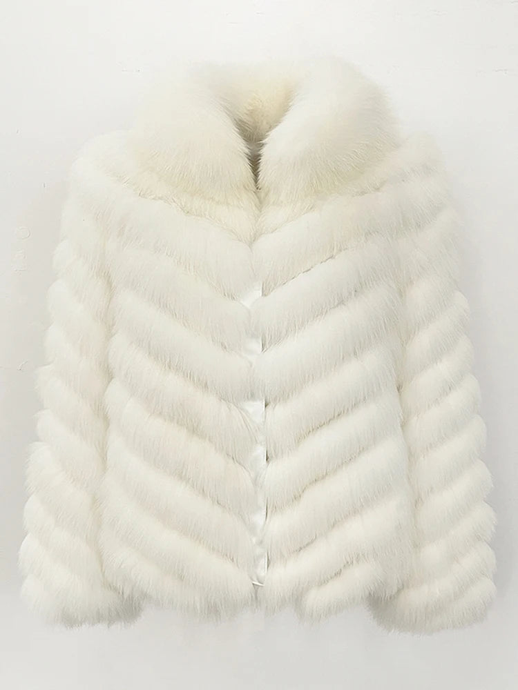 OFTBUY Custom Luxury Long Full Real Fur Coat for Women Streetwear Thick Warm Winter Real Fur Overcoat High-End Custom Outerwear