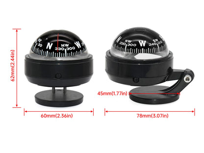 Outdoor Sea Marine Military Electronic Boat Ship Vehicle Car Compass Navigation Positioning High Precision LED Night Light