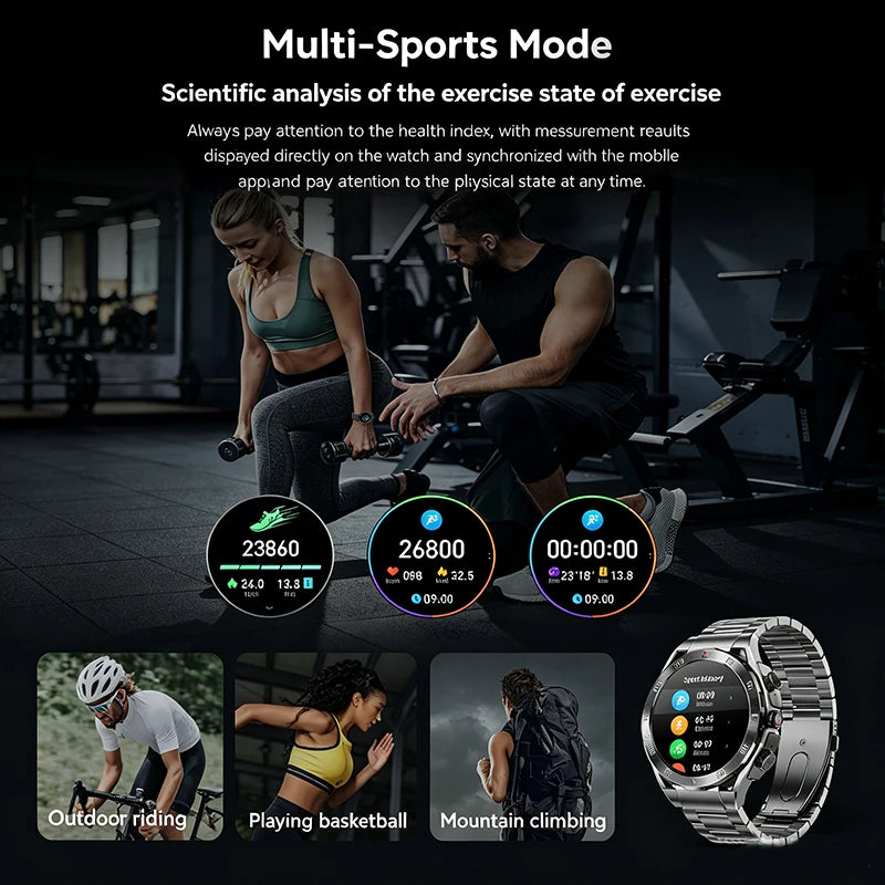 2026 New TWS 2-in-1 Smart Watch Earphones 1.43 "AMOLED Screen with Heart Rate Sleep Monitoring Music Player NFC IP67 Smartwatch