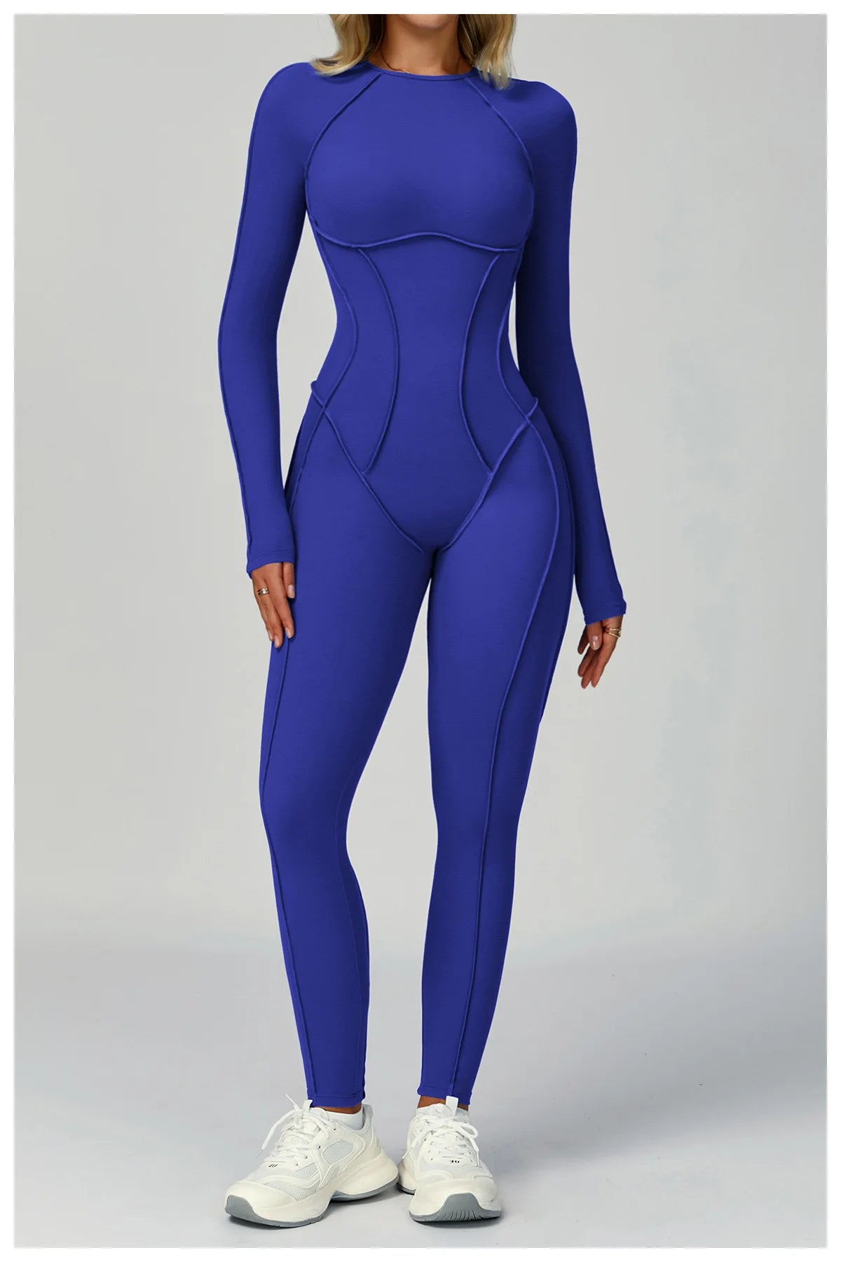 Sexy Hollow Back Long Sleeve Yoga Jumpsuit Women Quick Dry One-piece Yoga Suit Gym Training Leggings Playsuit Slim Fit Bodysuits