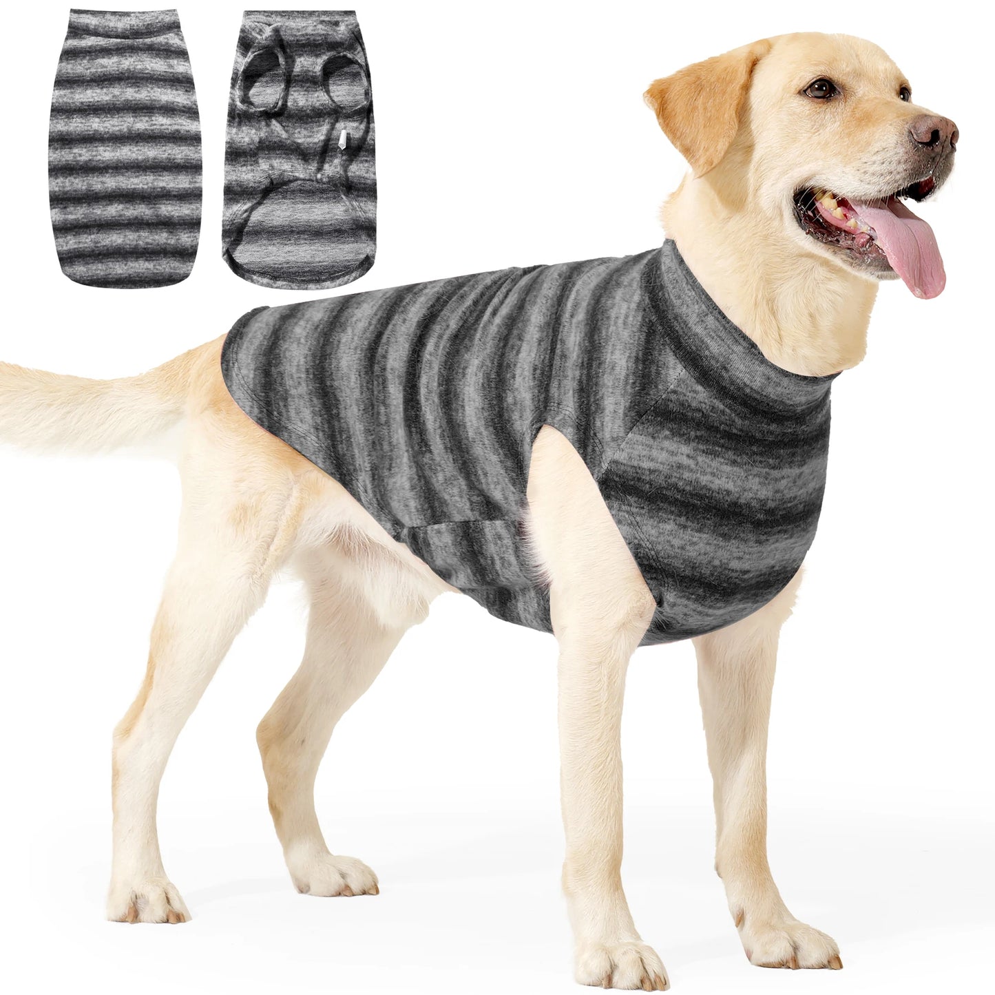 Windproof Plush with Sport Vest Dog Clothes,Pet Keep Warm Jacket No Pull No Choke Design for Small Medium Large Dogs