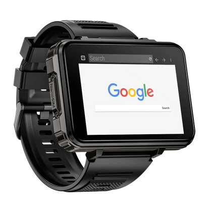 LOKMAT APPLLP 5 MAX  Android Watch Phone Square Big Screen Wifi 4G Calls Smartwatches Dual Camera with Flashlight Gaming Watch