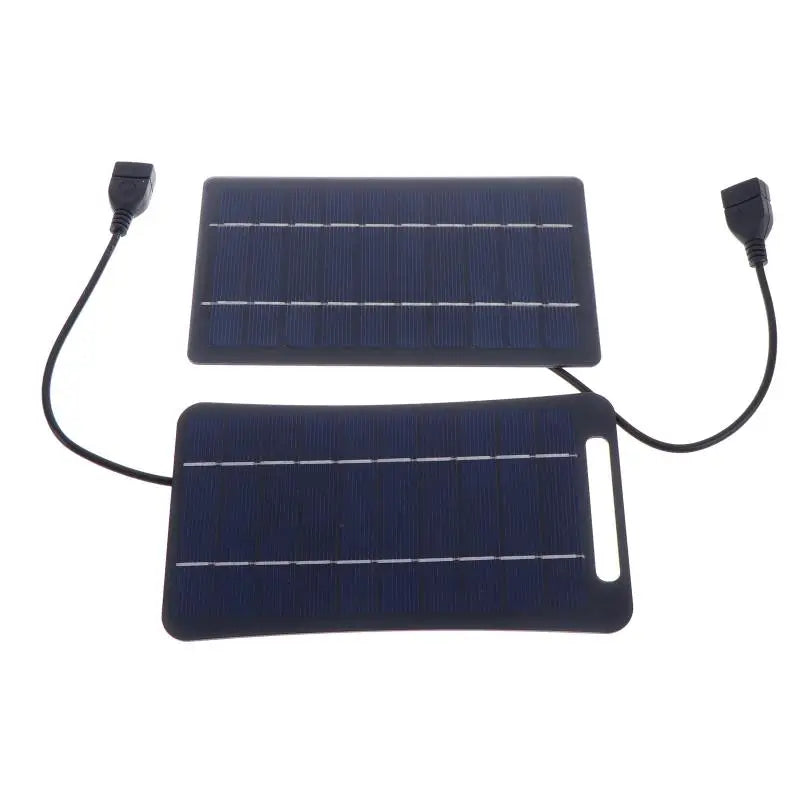 2W Solar Charger Portable W/USB-C Fast Charging For Phone Power Banks Camping Hiking Emergency Power Supply.