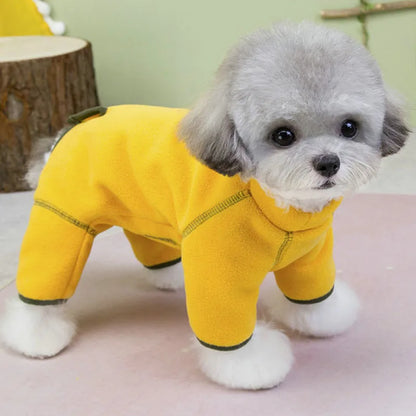 Warm Dog Clothes Wrapped Belly Dog Costumes Clothing Jumpsuit Suit For Small Dogs Shih Tzu Chihuahua Puppy Overalls Tracksuit XS