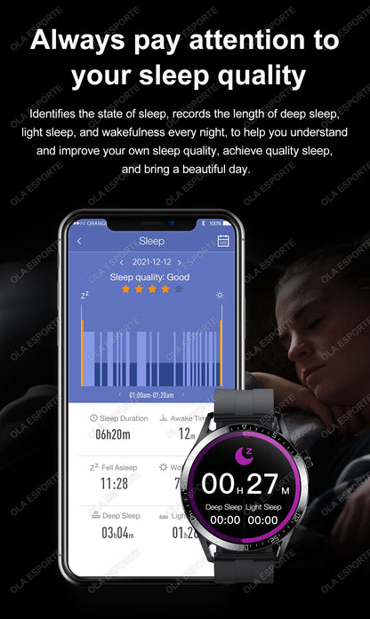 2025 New Smart Watch Men Women GPS 1.36'' AMOLED Touch Screen Smartwatch Heat Rate Monitor BT Call Sport Smart Watches Men Women