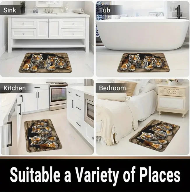 Hippity Hoppity Get Off My Property Retro Welcome Rugs Kitchen Front Door Mats Living Room Bedroom Entry Doormat Non-slip Mat