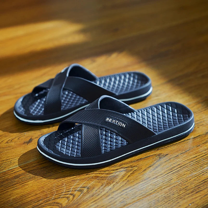Men's Shoes Straps Comfy Open Toe Breathable Slippers Light Non Slip Durable Soft Sole Slides for Men Outdoor Activities Sandals