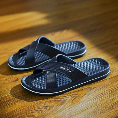 Men's Shoes Straps Comfy Open Toe Breathable Slippers Light Non Slip Durable Soft Sole Slides for Men Outdoor Activities Sandals