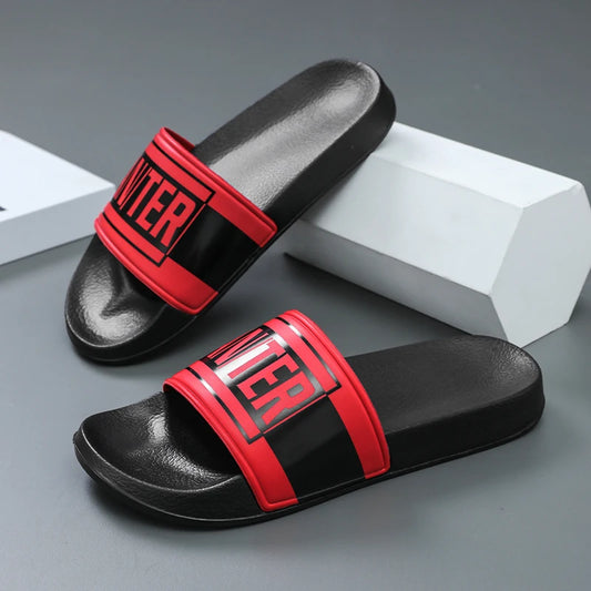 Fashion Designer Slippers Man Large Size 48 Comfortable Soft Men's Slides Non-slip Outdoor Beach Shoes For Men Casual Slippers