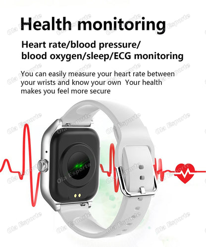 2026 New Smart Watch Bluetooth Call Message Reminder 24 Hour Health Monitoring Smart Watch Gift for Men and Women