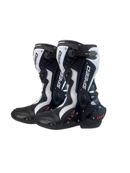 Men's Steel Toe Enduro Motorcycle Motocross Boots Leather safety Cross Ankle Gear Shift Shoes for Off-Road Racing Accessories