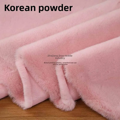 Thickened Imitation Mink Fur Grass Plush Fabric for Soft DIY Sewing Handmade Coat Vest Toy Doll Clothing Fashion Cloth Material