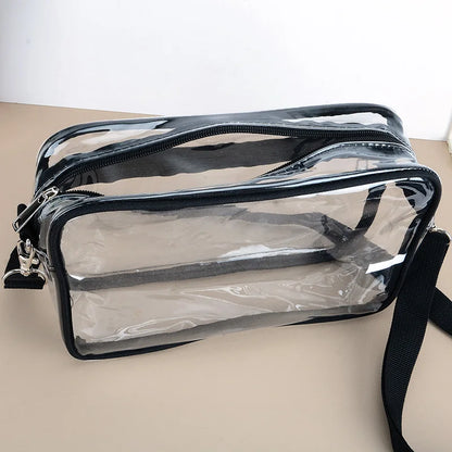 Clear PVC Crossbody Bags For Women, Waterproof Vacation Travel Beach Shoulder Bag For Outdoor, Summer Ladies Handbags Gifts