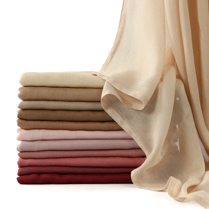 New Cotton Rayon Modal Hijab Scarf Women Big Size Muslim Headscarf Wraps Shawl Femme Musulman Headband Islamic Turban 185*75CM