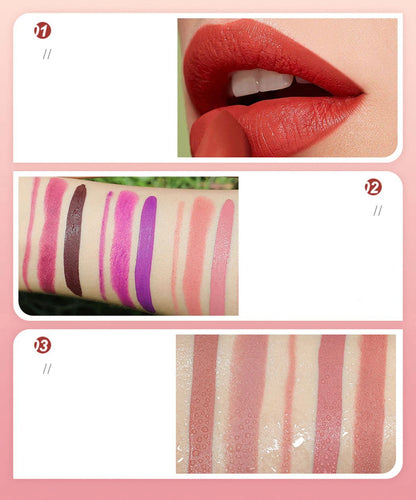 Private Label Lip Set Three-piece Lip Liner Matte Lipstick Lip Gloss Moisturizing Long-lasting High Pigment Lip Kit Wholesale