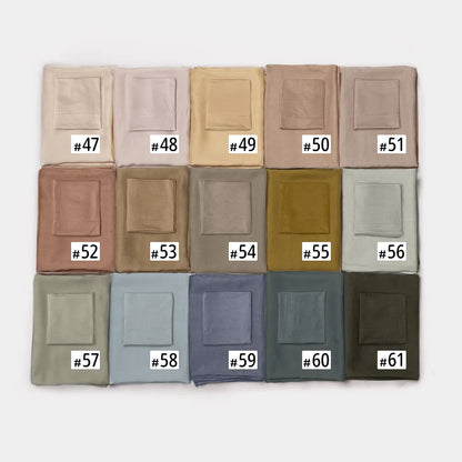 84colors Modal Hijab with Modal Undercap Set Basic Stretchy Pullover Headscarf Thin Breathable Sunscreen Head Wrap Hijabs Scarf