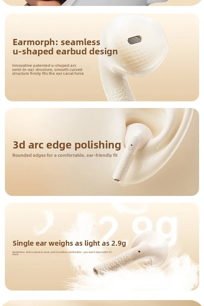 Original New Lenovo TWS Earphones EA166 Bluetooth V5.4 True Wireless Headphones Hi-Fi Sound Waterproof Headset Leather Texture