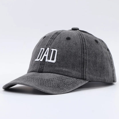 DAD MOM Embroidered Baseball Hat Men's and Women's Retro Vintage Fashion Outdoor Couple Hat Hip Hop Hat
