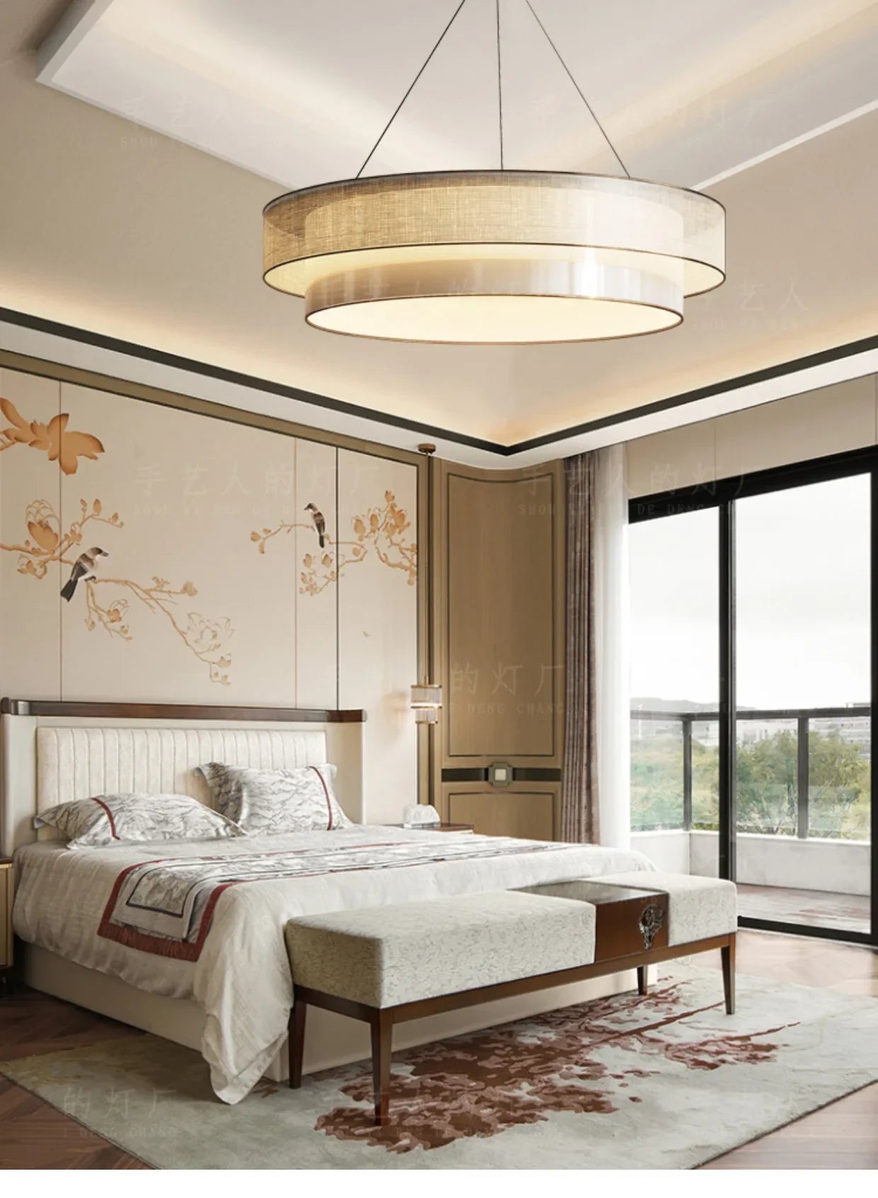 Nordic Fabric Art Led Pendant Lights For Living Dining Room Kitchen Coffee Tables Bedroom Chandelier Home Decor Light Fixture