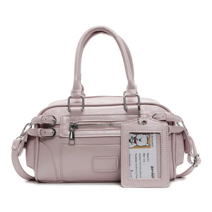 Stylish Design Glossy PU Sqeare Shoulder & Crossbody Bags Solid Zipper Hot Trendy Designer Style Handbags for Women 2025 New