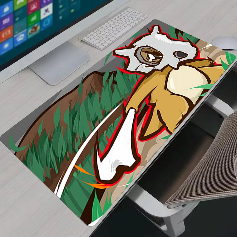 Anime Mouse Pad Cubone Desk Mats Gaming Accessories Large Gamer Computer Office PC Laptop Keyboard Desk Pad Pokemon Mausepad