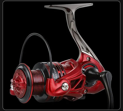 BILLINGS Metal Fishing Reel Spinning 5.2:1 Freshwater Saltwater Spinning Reel Max Drag 12KG 1000-7000 Series Fishing Reel